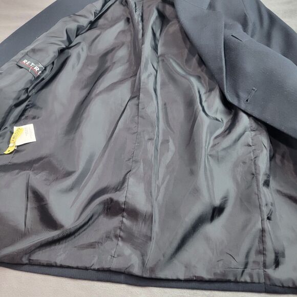 Retro Blazer Boy Size 10 Black Jacket Button Front Formal Picture Wedding Preppy - Picture 4 of 12